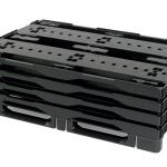 Suneriama perforuota plastikinė paletė 1200x800, 13.3 kg