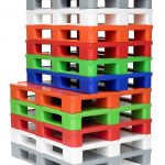 Higieninė plastikinė paletė lygiu paviršiumi 1200x800, 18 kg