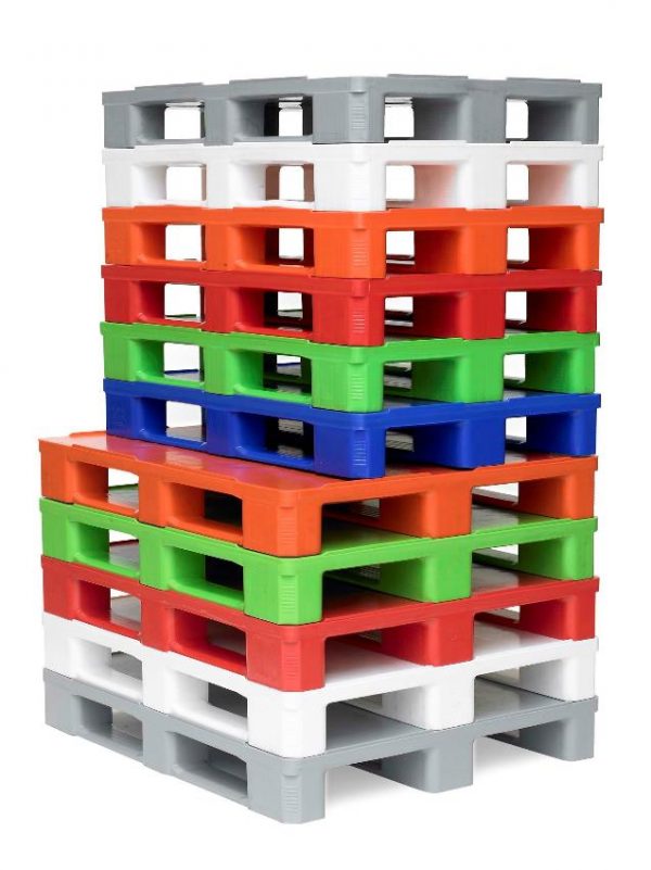 Higieninė plastikinė paletė lygiu paviršiumi 1200x800, 18 kg