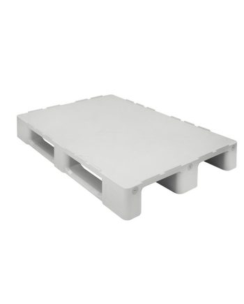 Hygienic solid plastic pallet 1200x800