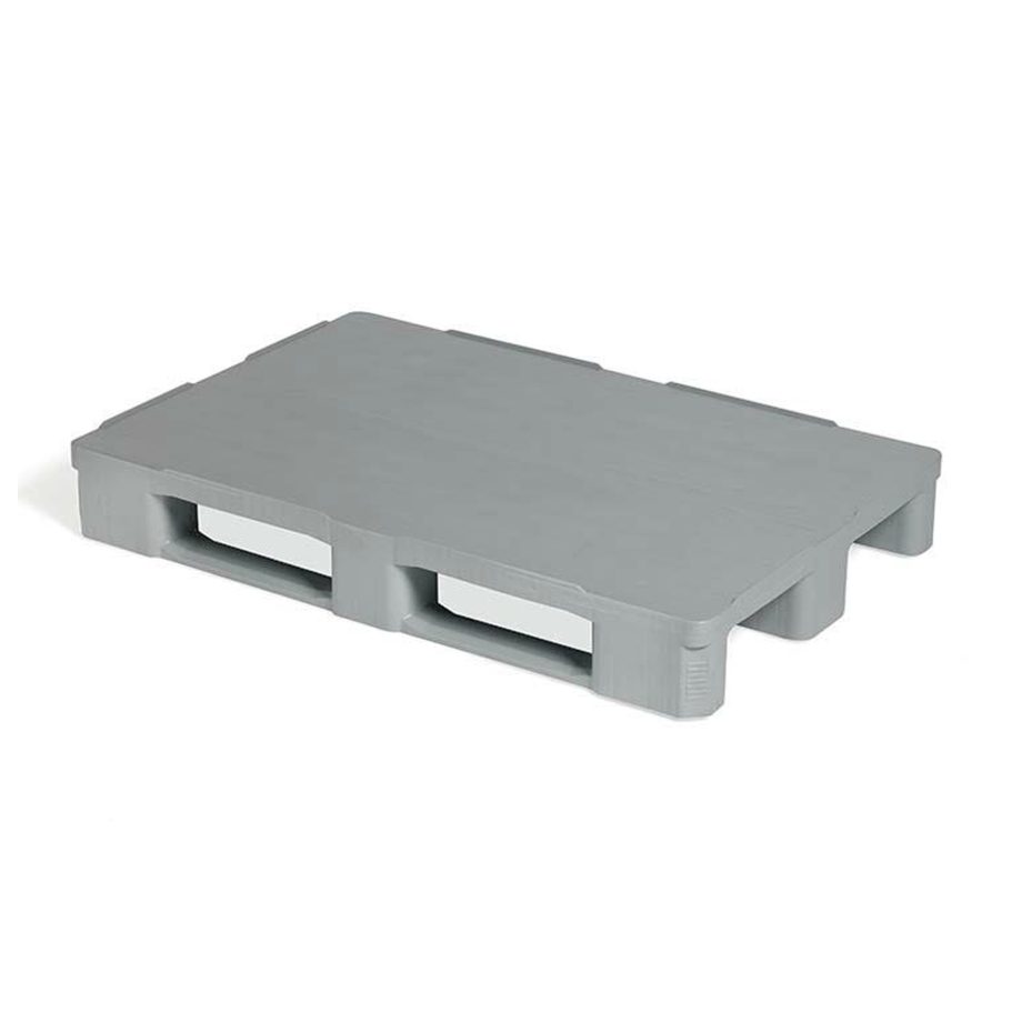 Hygienic solid plastic pallet 1200x800