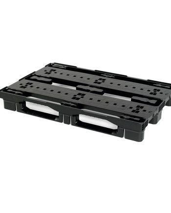 Nestable perforated plastic pallet 1200x800, 13.3 kg