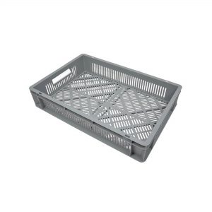 Perforuota Euro plastikinė dėžė 600x400x120, 20 l