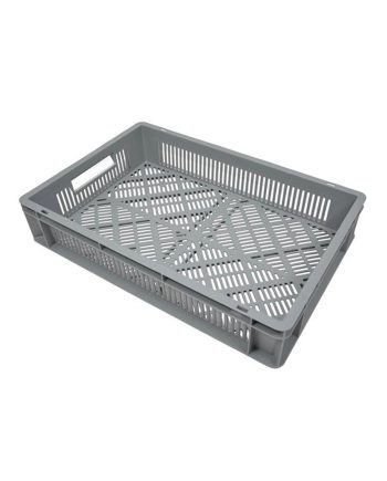 Perforuota Euro plastikinė dėžė 600x400x120, 20 l