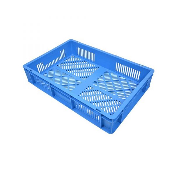 Perforuota Euro plastikinė dėžė 600x400x120, 20 l