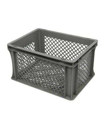 Perforuota Euro plastikinė dėžė 400x300x220, 20 l
