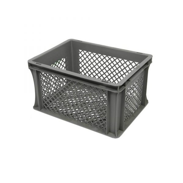 Perforuota Euro plastikinė dėžė 400x300x220, 20 l