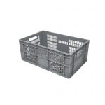 Perforuota Euro plastikinė dėžė 600x400x240, 47 l