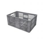 Perforuota Euro plastikinė dėžė 600x400x270, 52 l