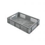 Perforuota Euro plastikinė dėžė 600x400x150, 27 l