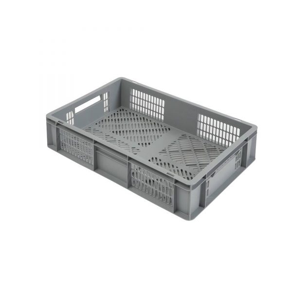 Perforuota Euro plastikinė dėžė 600x400x150, 27 l
