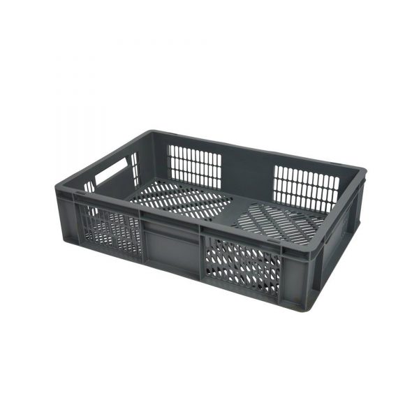 Perforuota Euro plastikinė dėžė 600x400x150, 27 l