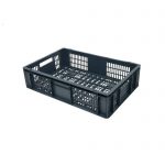 Perforuota Euro plastikinė dėžė 600x400x150, 27 l