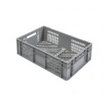 Perforuota Euro plastikinė dėžė 600x400x200, 40 l