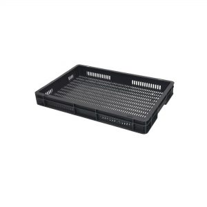 Perforuota Euro plastikinė dėžė 600x400x70, 12 l