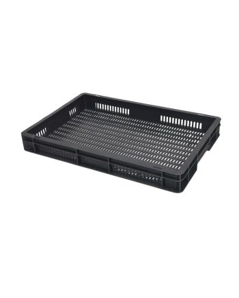 Perforuota Euro plastikinė dėžė 600x400x70, 12 l