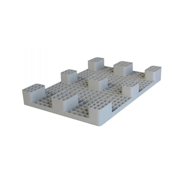 Plastikinė paletė lygiu paviršiumi 1200x800, 12.5 kg