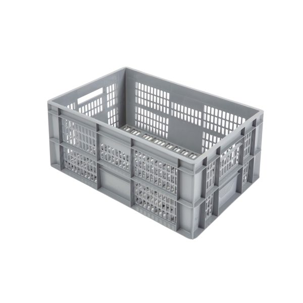 Perforuota Euro plastikinė dėžė 600x400x320, 60 l