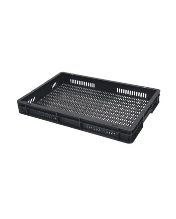 Perforuota Euro plastikinė dėžė 600x400x80, 15 l