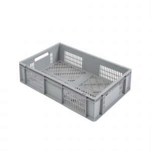 Perforuota Euro plastikinė dėžė 600x400x170, 30 l