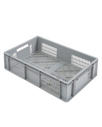 Perforuota Euro plastikinė dėžė 600x400x170, 30 l