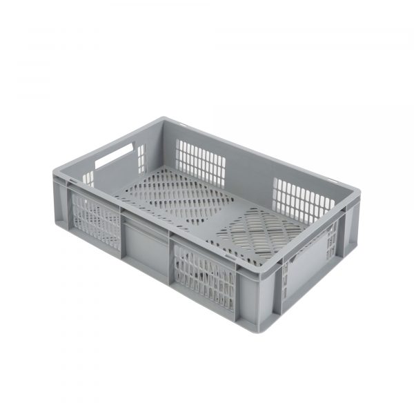 Perforuota Euro plastikinė dėžė 600x400x170, 30 l