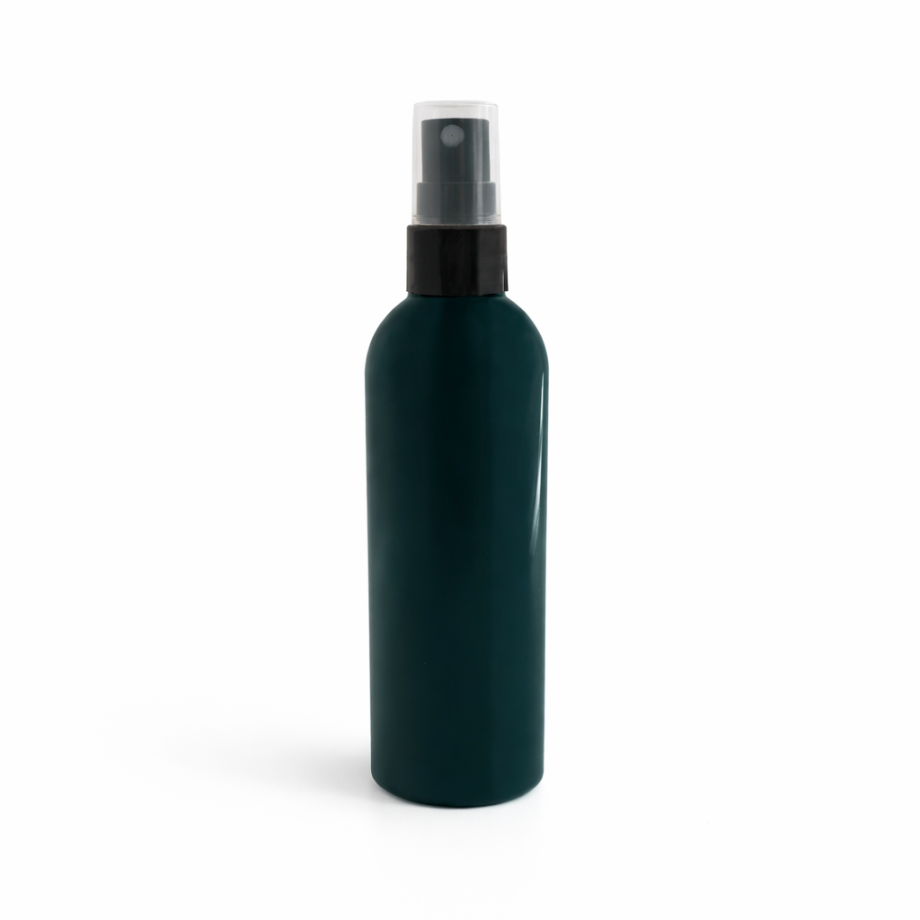 PET plastic bottle 100 ml juodas