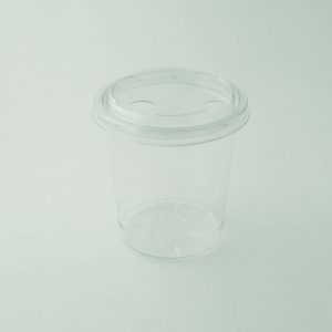 Plastikinis PET kibirėlis su dangteliu uogoms ir daržovėms 600, 870 ml