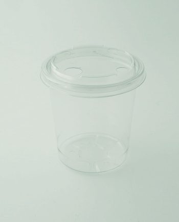 Plastikinis PET kibirėlis su dangteliu uogoms ir daržovėms 600, 870 ml
