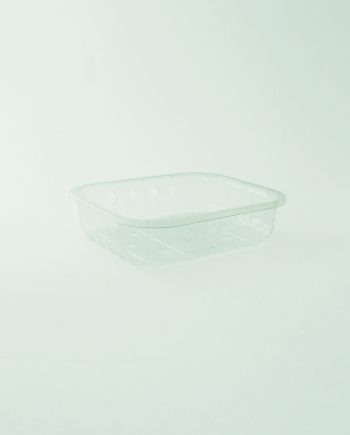 Plastikinis R-PET indelis uogoms, 125 g