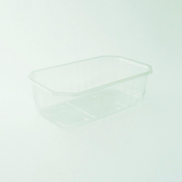 Plastikinis R-PET indelis uogoms, 500 g