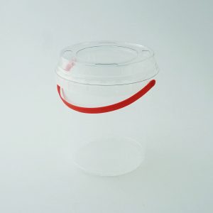 Plastikinis PP kibirėlis su PET dangteliu uogoms ir daržovėms 565 - 1850 ml