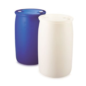 Plastikinė statinė su dviem kamščiais 220 l (sertifikuota UN)