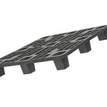Suneriama perforuota plastikinė paletė 1200x1000, 6.5 kg